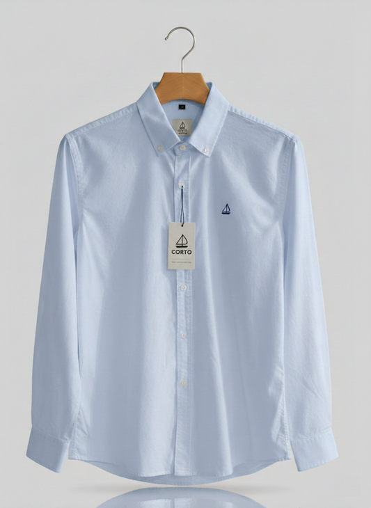 Camisa Oxford Azul