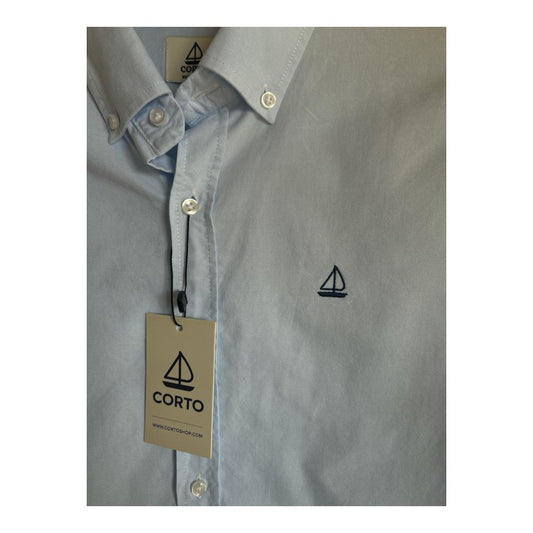Camisa Oxford Azul