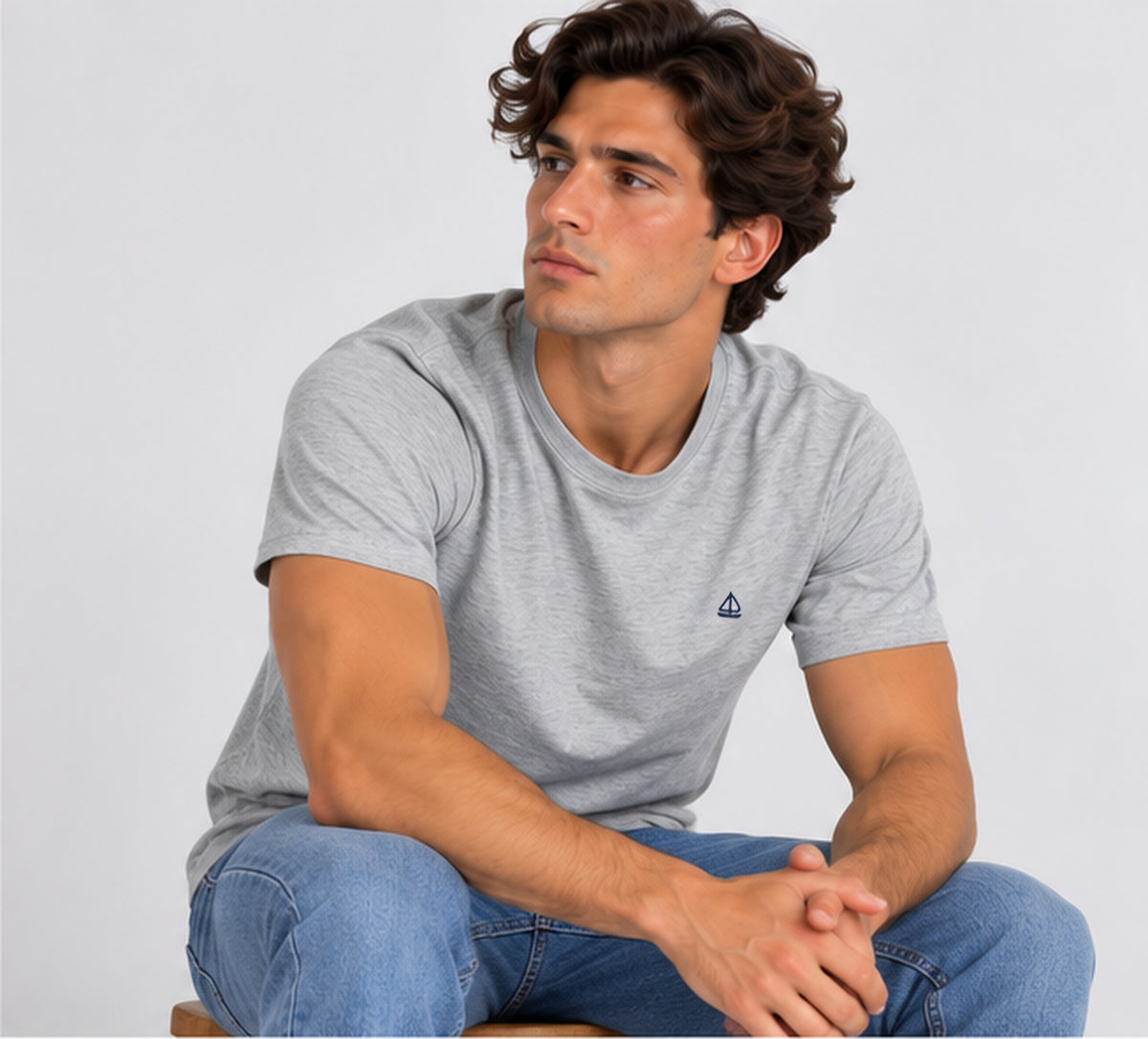 Camiseta Corto Esencial Gris