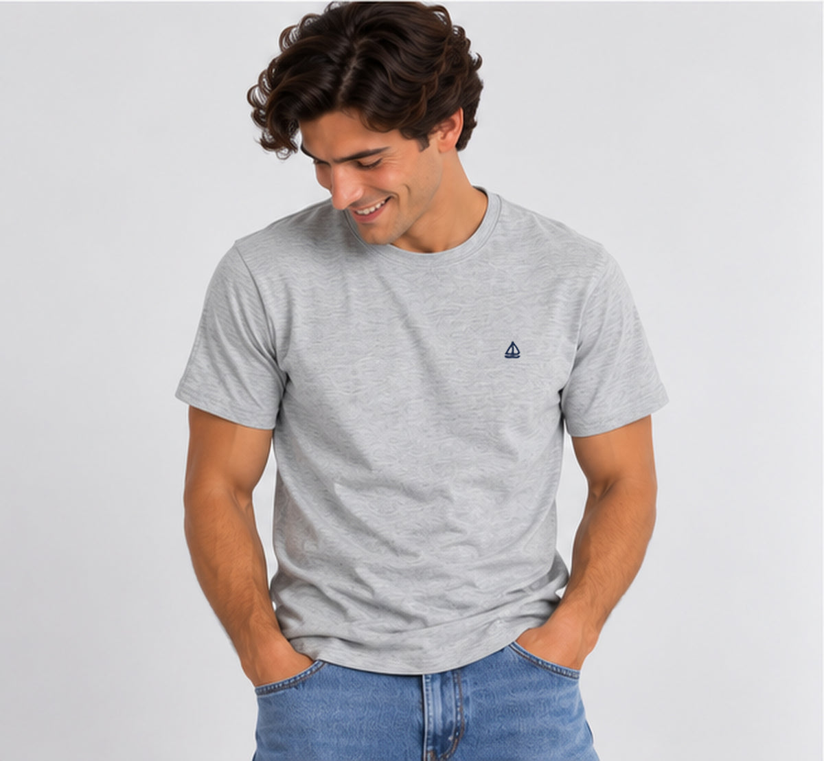 Camiseta Corto Esencial Gris