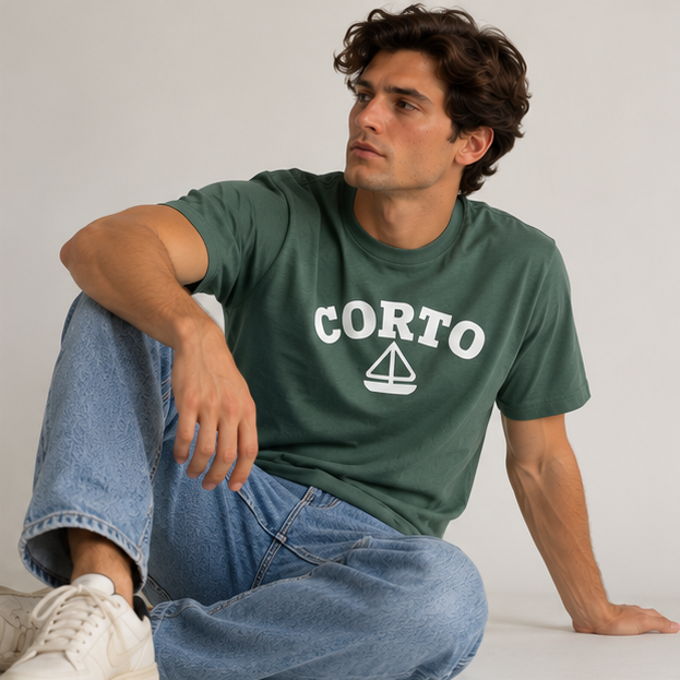 Camiseta Corto Sailing Puff - Verde