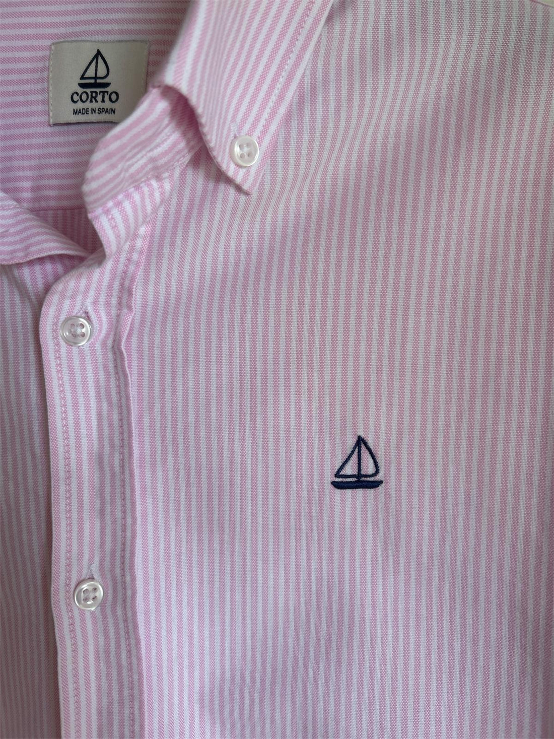 Camisa de Rayas Rosa