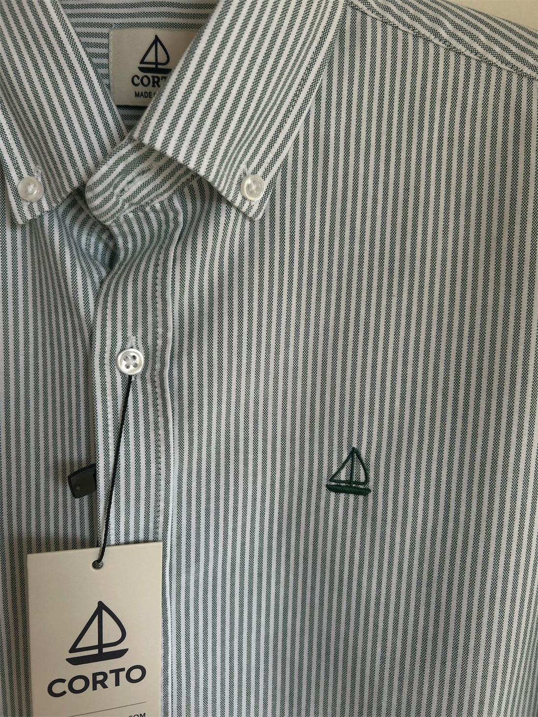 Camisa de Rayas Verde