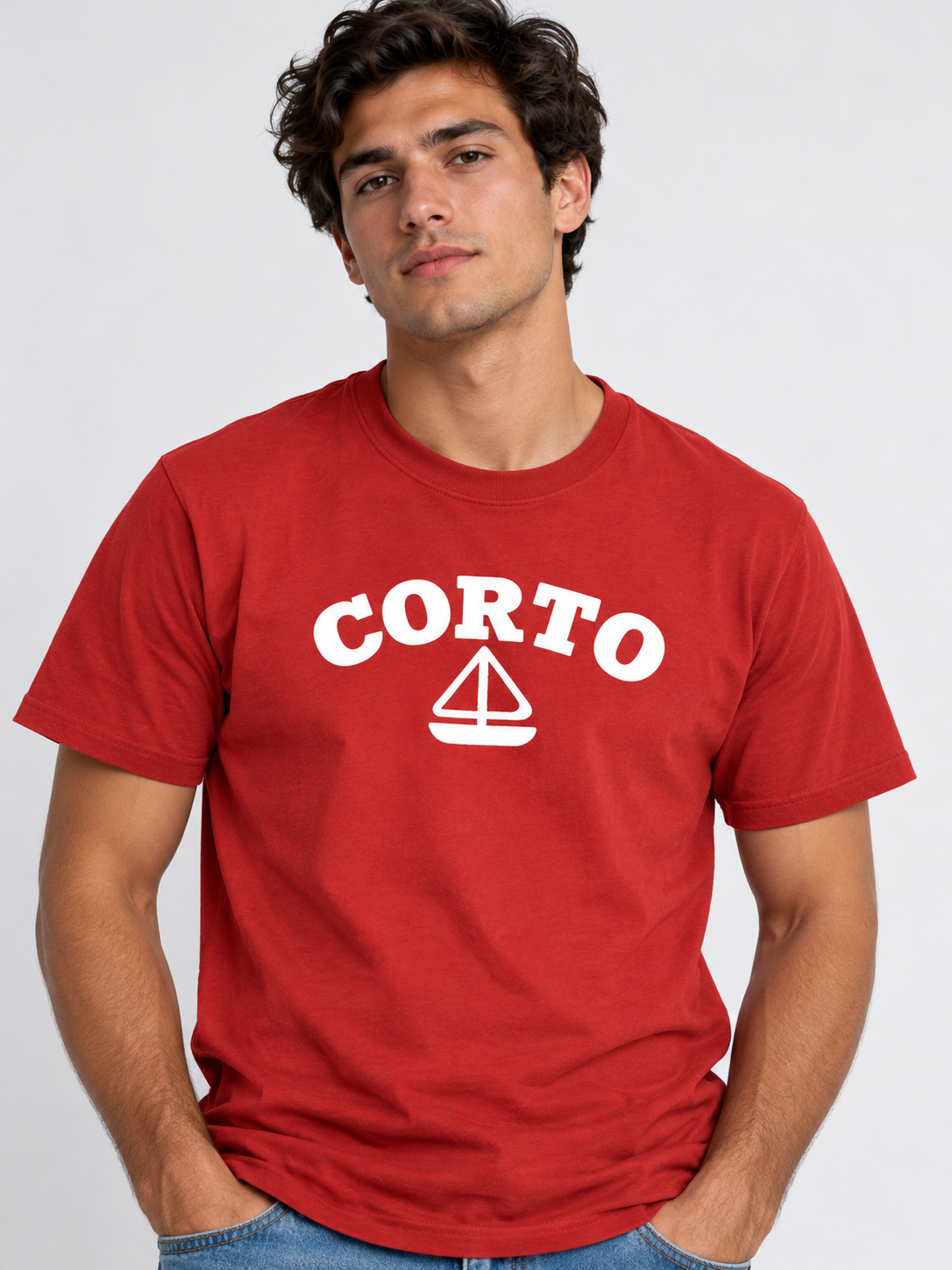 Camiseta Corto Sailing Puff - Roja