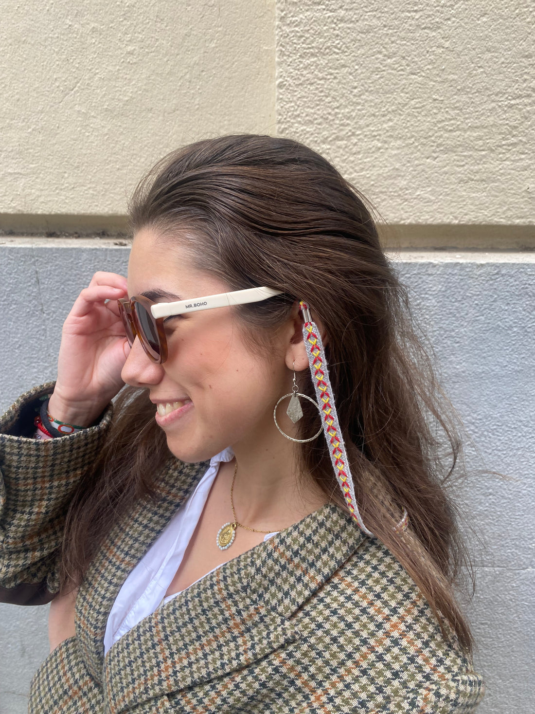 Cuerda de gafas Calma - Gris