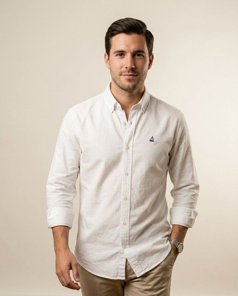Camisa Oxford Blanca