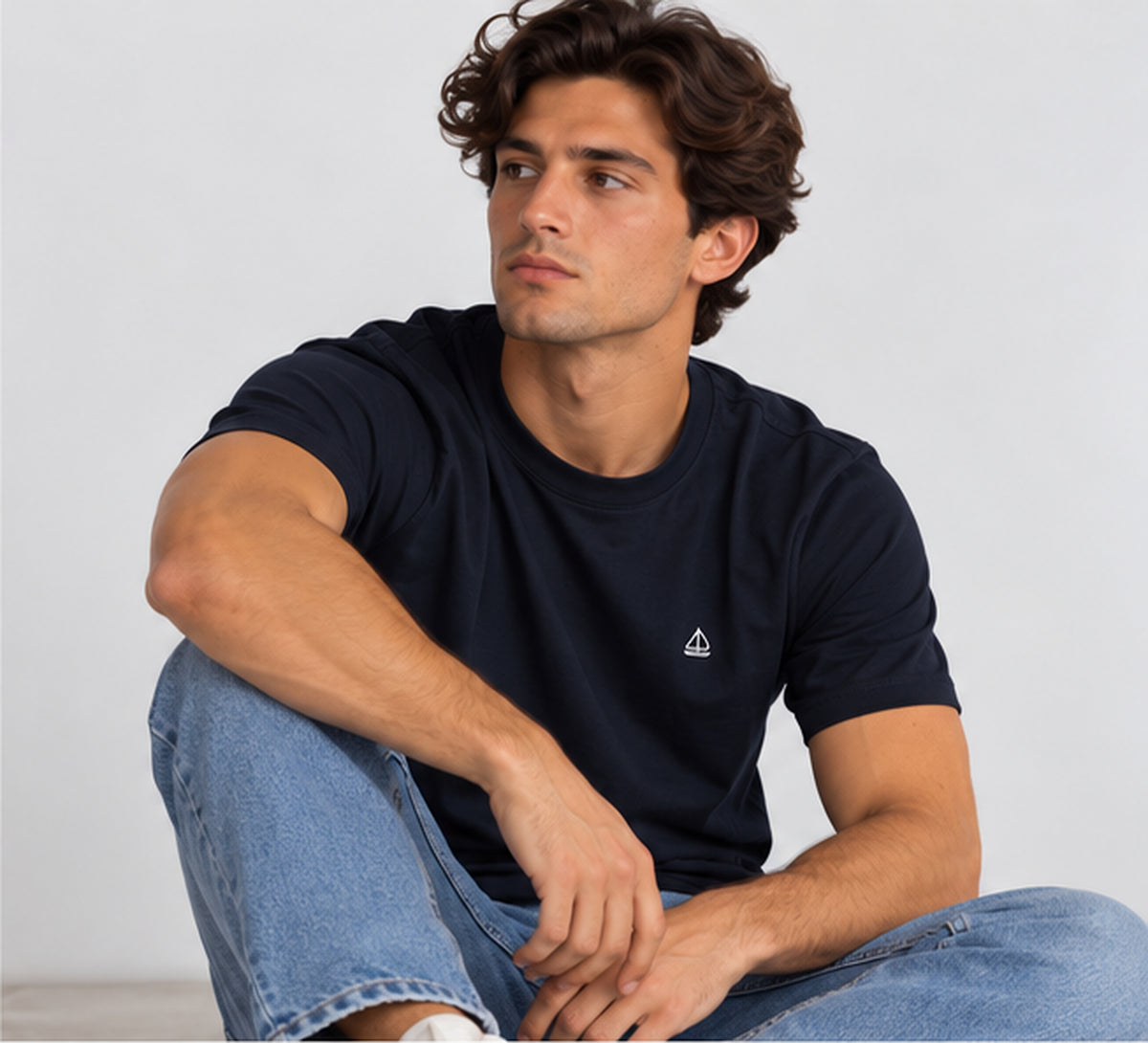 Camiseta Corto Esencial Azul Marino