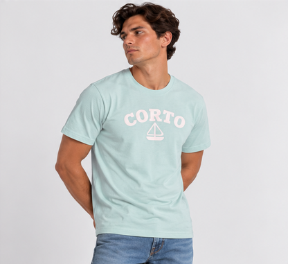 Camiseta Corto Sailing Puff - Azul Turquesa