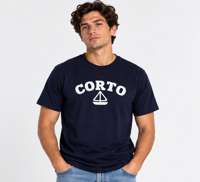 Camiseta Corto Sailing Puff - Azul Marino