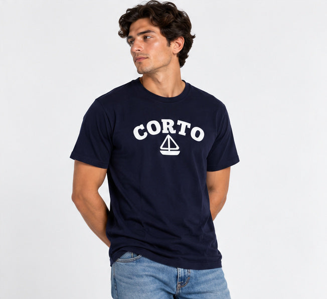 Camiseta Corto Sailing Puff - Azul Marino