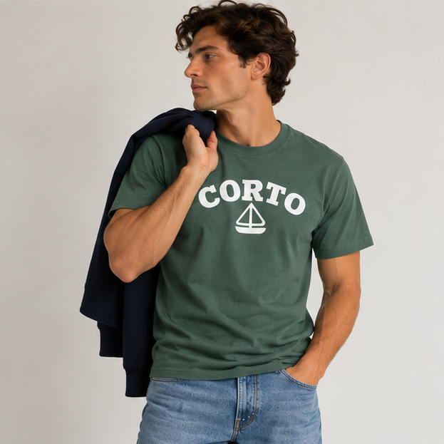 Camiseta Corto Sailing Puff - Verde