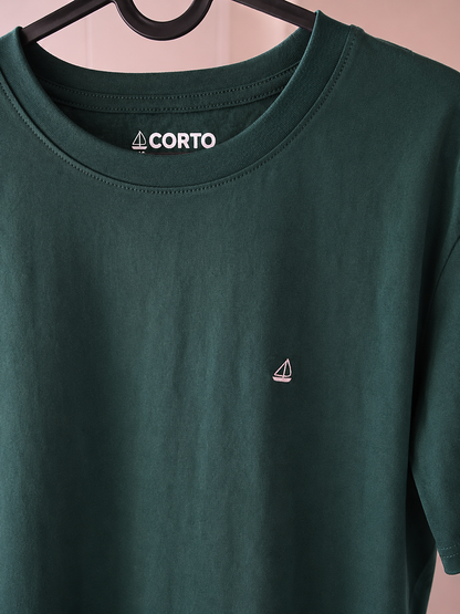 Camiseta Rumbo Norte Verde Petróleo