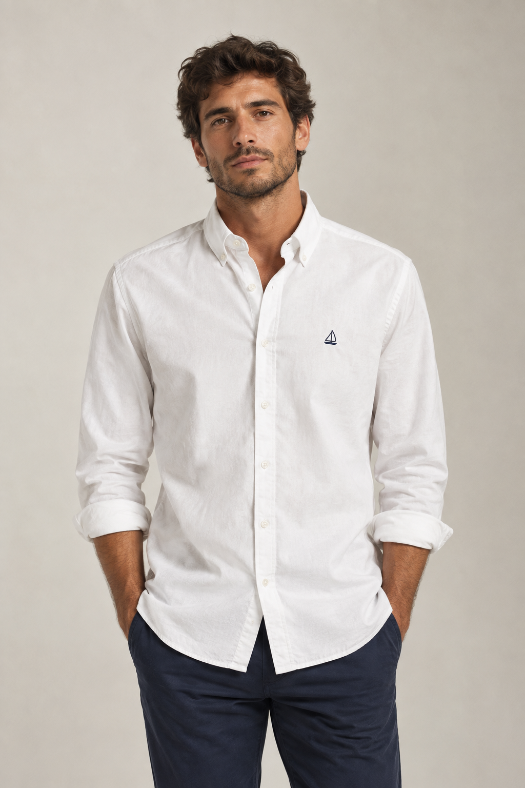 Camisa Oxford Blanca