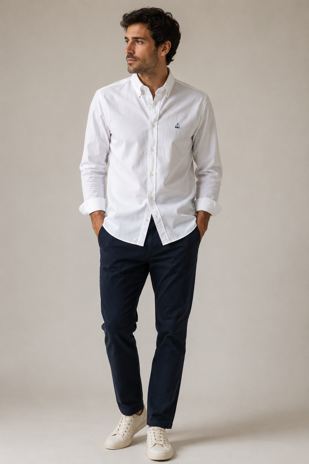 Camisa Oxford Blanca