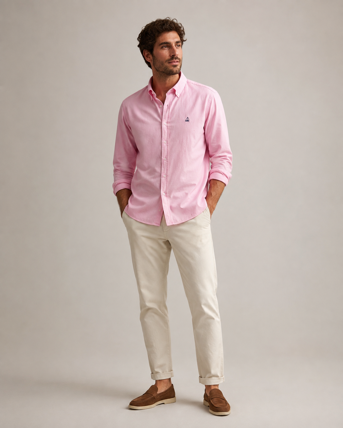 Camisa Oxford Rosa