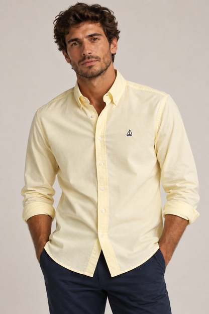 Camisa Oxford Amarilla