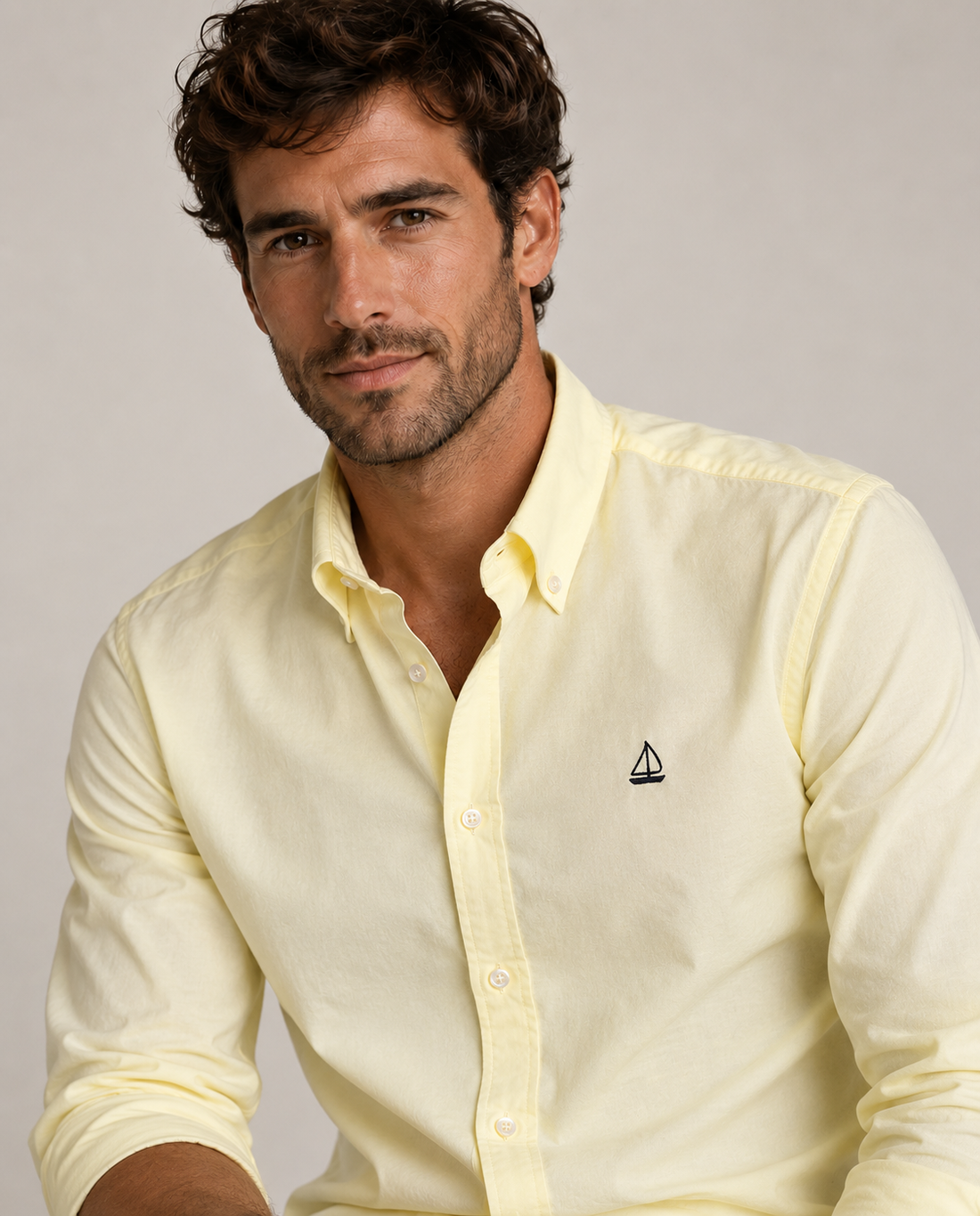 Camisa Oxford Amarilla