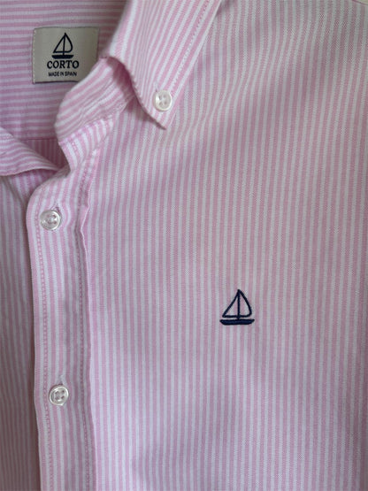 Camisa de Rayas Rosa