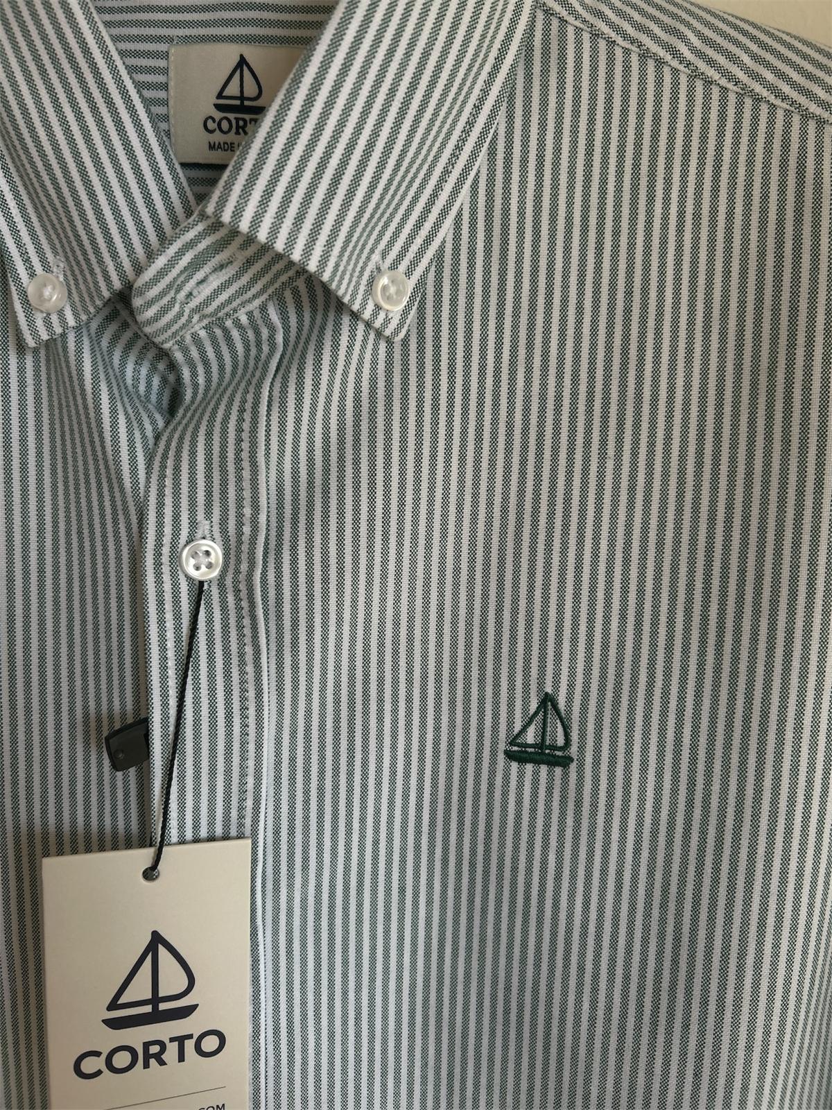 Camisa de Rayas Verde
