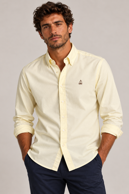 Camisa Oxford Amarilla