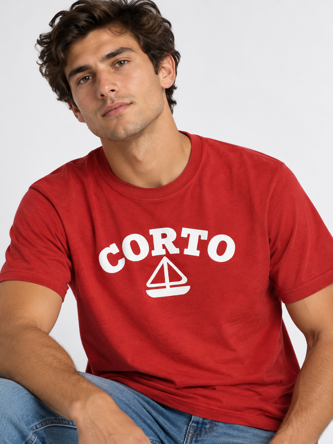 Camiseta Corto Sailing Puff - Roja