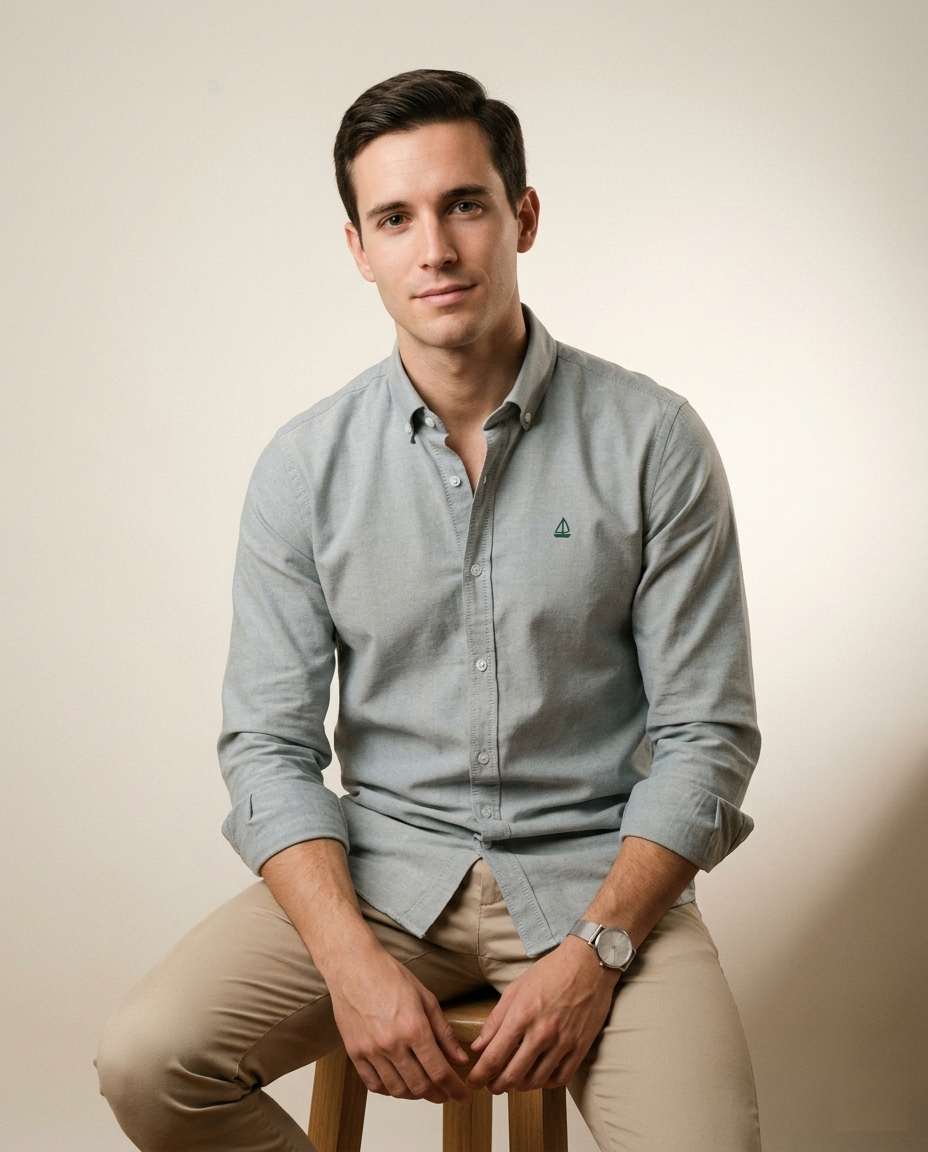 Camisa Oxford Verde