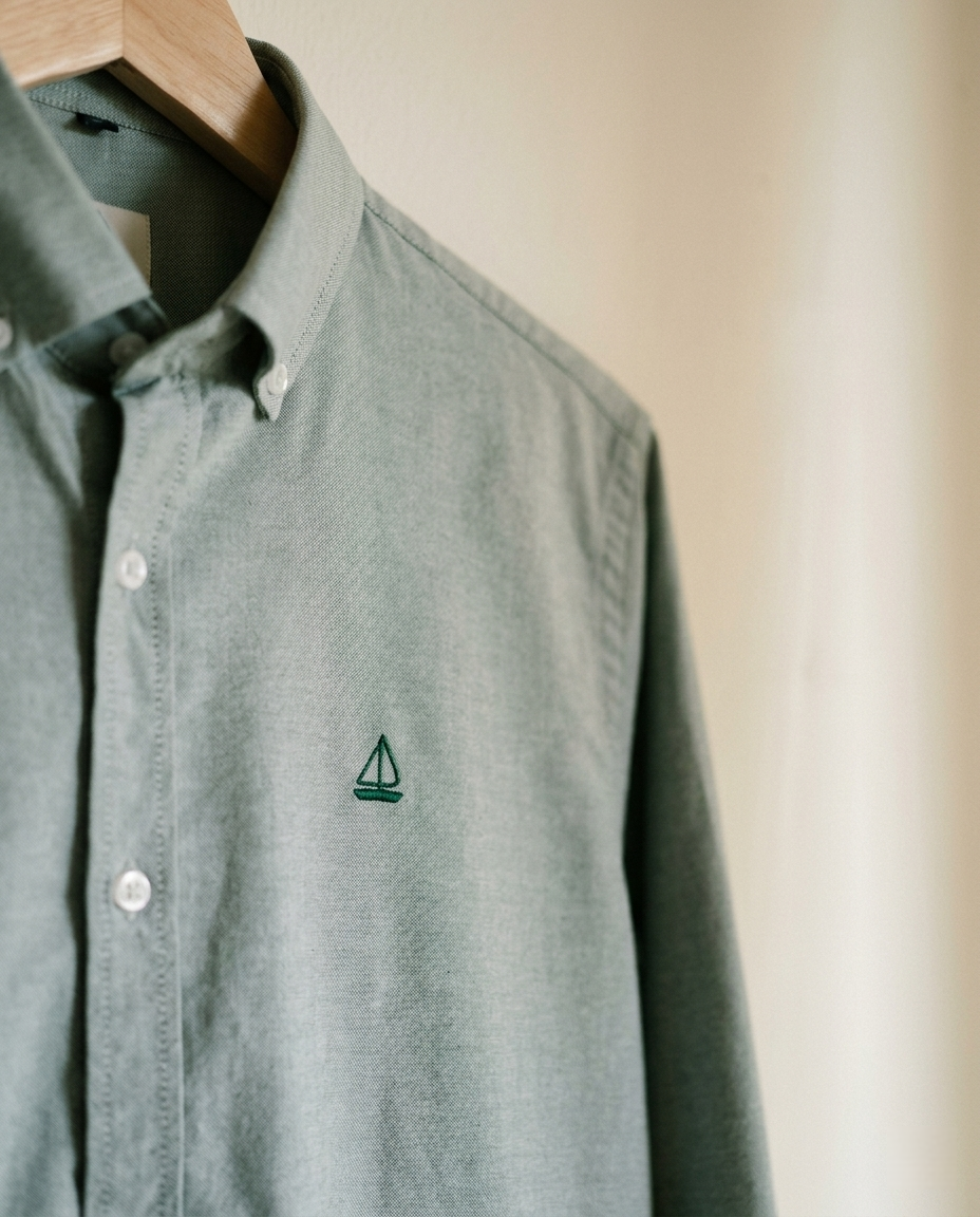 Camisa Oxford Verde