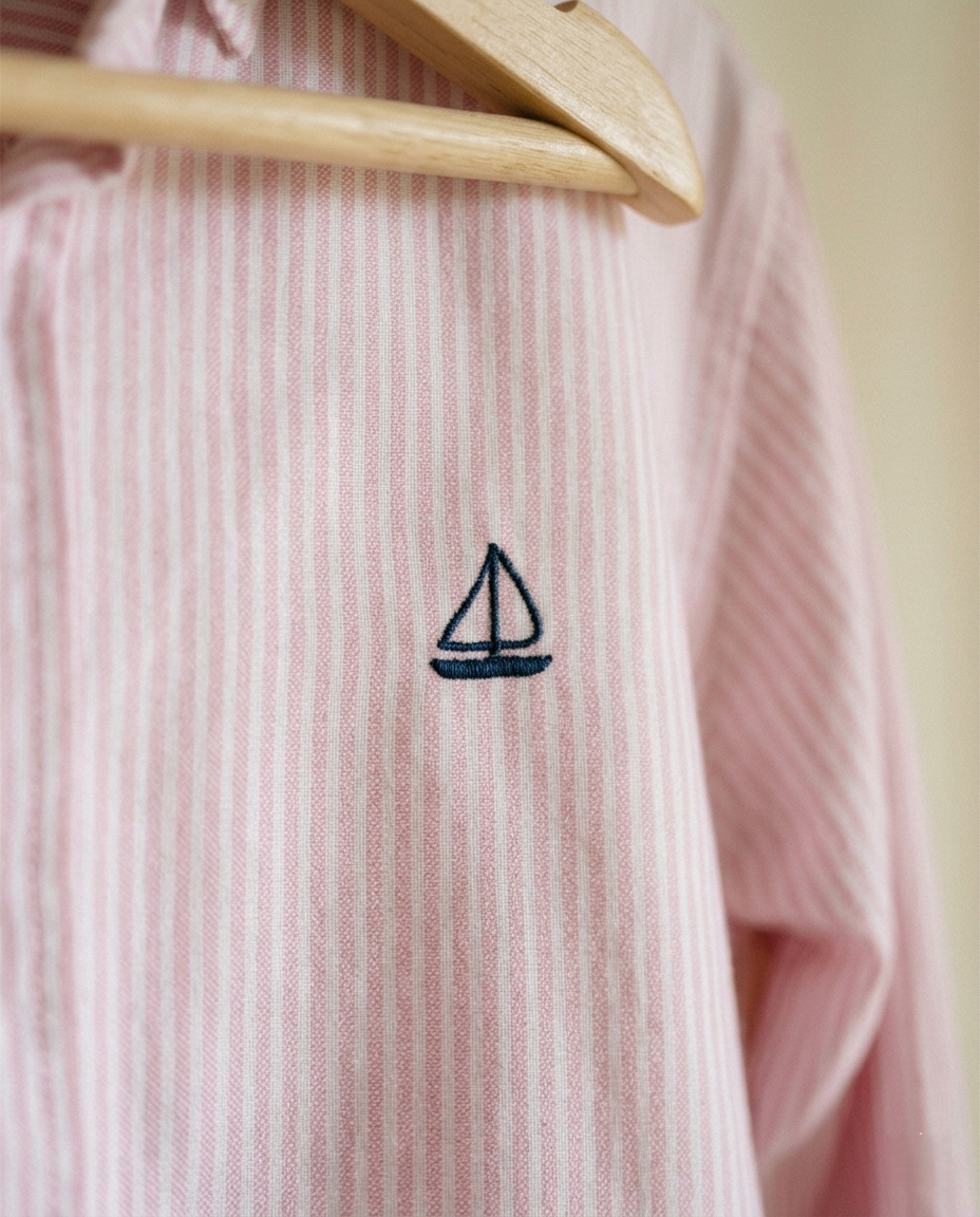 Camisa de Rayas Rosa