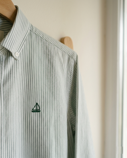 Camisa de Rayas Verde
