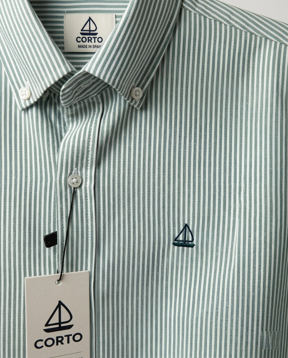 Camisa de Rayas Verde